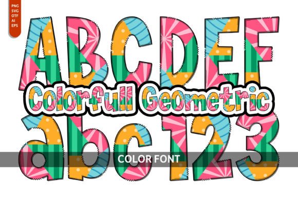 Colorfull Geometric: A Versatile Font for Editorial Design
