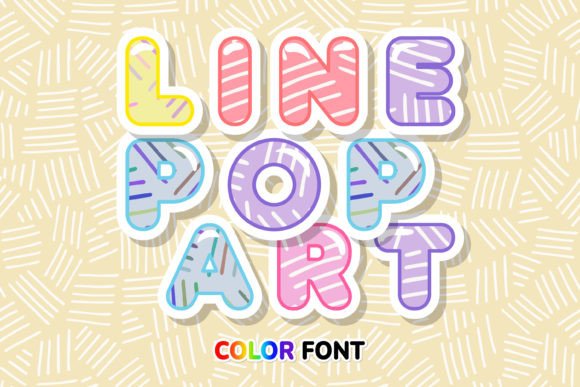 Line Pop Art: A Color Font for Creative Crafters