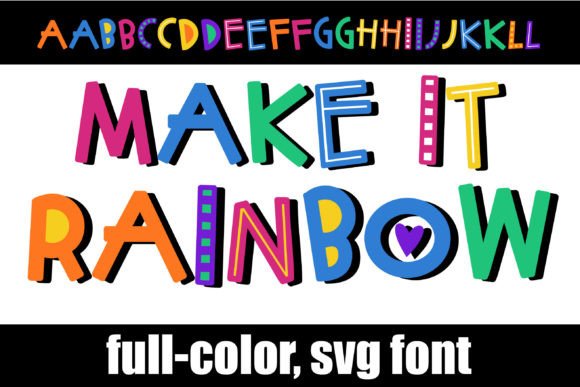 Make It Rainbow: A Bold Font for Vibrant Web Design