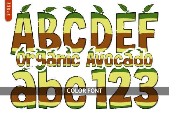 Organic Avocado: A Playful Typeface for Creative Branding