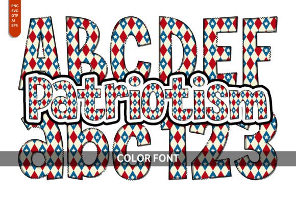 Patriotism: A Playful Font for Editorial Design