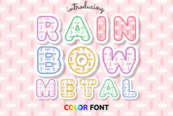 Rainbow Metal Font: A Colorful Addition to Editorial Design