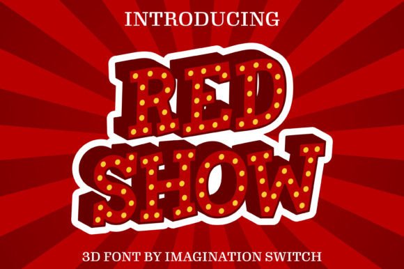 Red Show 3d: A Font That Elevates Your Brand