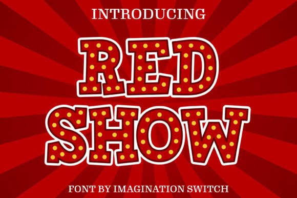 Red Show: A Vibrant Font for Creative Crafters