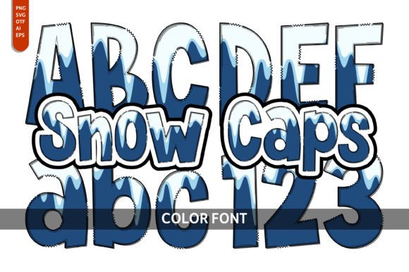 Snow Caps: A Playful Font for Creative Branding