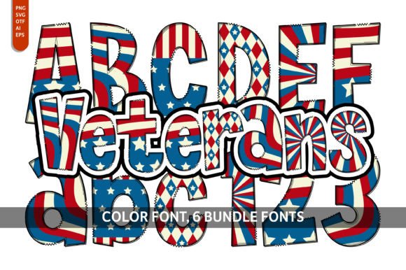 Veterans Bundle: A Playful Font for Dynamic Digital Campaigns