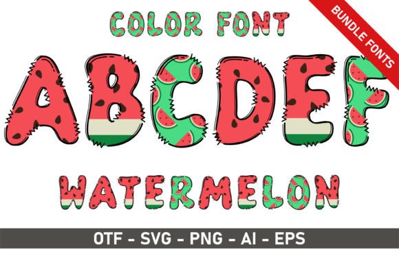 Watermelon Bundle: A Playful Font for Handmade Creators