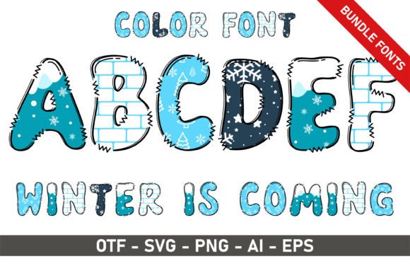Winter is Coming Bundle: A Font for Seasonal Craft Magic